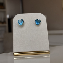 BRINCO CORAÇÃO CRAVADO COM ZIRCONIA - Nova Topázio