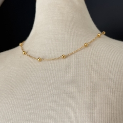 CHOCKER CADEADINHO 30CM BOLINHAS
