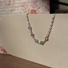 PULSEIRA PRATA 925 - TREVOS COLORIDOS - comprar online