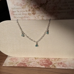 PULSEIRA PRATA 925 - ZIRCONIAS VERDE ÁGUA - Nova Topázio