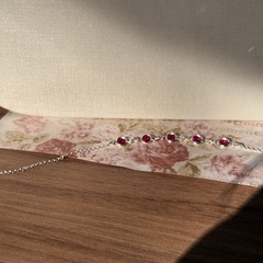 PULSEIRA PRATA 925 - ZIRC SEG ROUGE - Nova Topázio