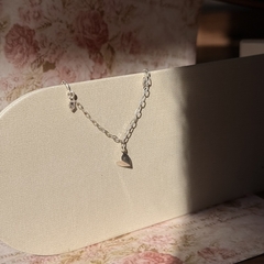 PULSEIRA PRATA 925 - CORAÇÃO ORIGAMI PINGENTES CRISTAL na internet
