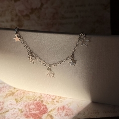 PULSEIRA PRATA 925 - ESTRELAS INTERCALADAS - loja online