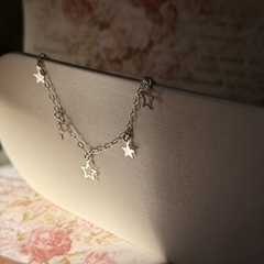 PULSEIRA PRATA 925 - ESTRELAS INTERCALADAS