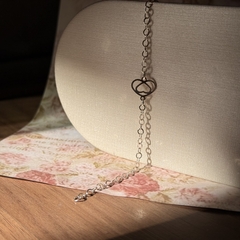 PULSEIRA PRATA 925 - CORAÇÃO + INVERTIDO - comprar online