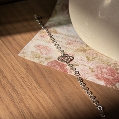 PULSEIRA PRATA 925 - CORAÇÃO + INVERTIDO - comprar online