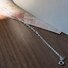 PULSEIRA PRATA 925 - CRUZ DECORRENTES na internet