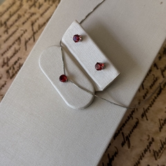 Imagem do CONJUNTO 5MM VERMELHO RUBI