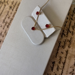 Imagem do CONJUNTO 5MM VERMELHO RUBI