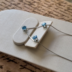 CONJUNTO 6MM AQUAMARINE - loja online