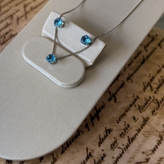 CONJUNTO 6MM AQUAMARINE