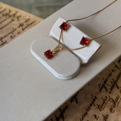 CONJUNTO CARRE 6X6 VERMELHO RUBI na internet