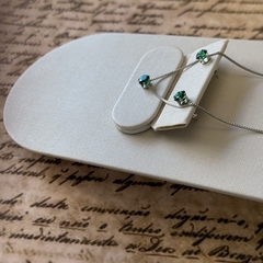 CONJUNTO 5MM VERDE ESMERALDA - loja online