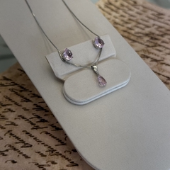 CONJUNTO GOTA 6X8 ROSA (PRATA) na internet