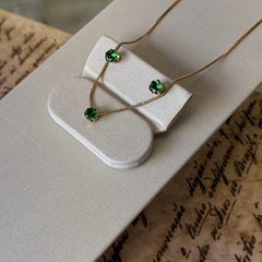 CONJUNTO 5MM VERDE ESMERALDA - comprar online