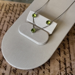 CONJUNTO REDONDO 6MM VERDE OLIVA - Nova Topázio