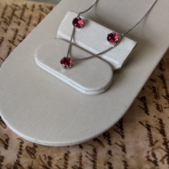 CONJUNTO 6MM FUSCHIA - Nova Topázio