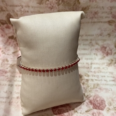 Imagem do PULSEIRA AJUSTAVEL RIVIERA VERMELHO RUBI 3MM