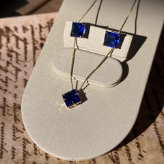 CONJUNTO CARRE 10x10 AZUL - Nova Topázio