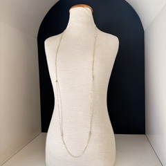 CORRENTE COM 6 ZIRCONIAS 80CM (PRATA) - comprar online