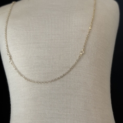 CORRENTE COM 6 ZIRCONIAS 80CM (PRATA) na internet