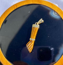 PINGENTE FIGA G- OLHO DE TIGRE