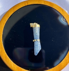 PINGENTE FIGA G- QUARTZO AZUL