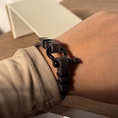 Imagem do PULSEIRA COURO MASCULINA FINA