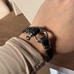 PULSEIRA COURO MASCULINA FINA - loja online