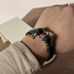PULSEIRA COURO MASCULINA FINA - comprar online