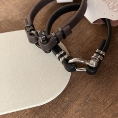 Imagem do PULSEIRA COURO MASCULINA FINA