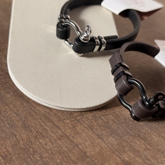 PULSEIRA COURO MASCULINA FINA - loja online