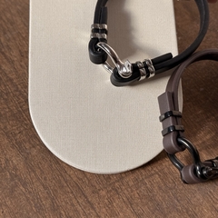 PULSEIRA COURO MASCULINA FINA na internet