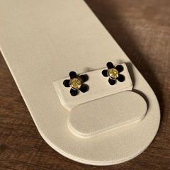 BRINCO FLOR FIXA ZIRCONIA 6MM AÇO INOX - loja online