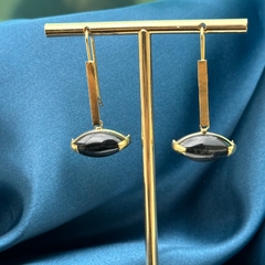BRINCO NAVETE HORIZONTAL (OURO)- ÔNIX - comprar online