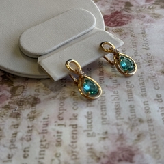 Imagem do BRINCO GOTA INFINITY ZIRCONIA (OURO)