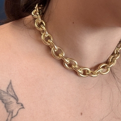 CHOKER ELOS OVAIS CURTO GROSSO - Nova Topázio