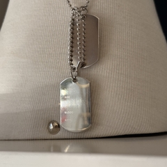 Imagem do CORRENTE MEDALHA DUPLA AÇO INOX