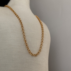 CORRENTE ELO PORTUGUES 5MM 50CM - Nova Topázio