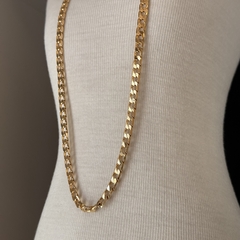 CORRENTE 70CM MASCULINA GROUMET 6,4MM (OURO) na internet