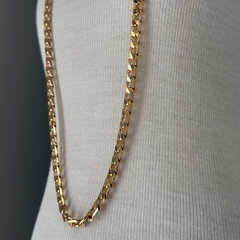 CORRENTE 70CM MASCULINA GROUMET 6,4MM (OURO) - Nova Topázio