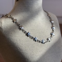 Imagem do CHOKER CORRENTE ESTRELAS AÇO INOX