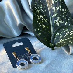 BRINCO ARGOLA (OURO)- PEDRA DA LUA - comprar online