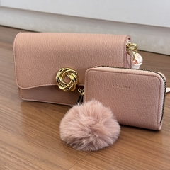 BOLSA+ CARTEIRA MISS BELA ROSA - comprar online