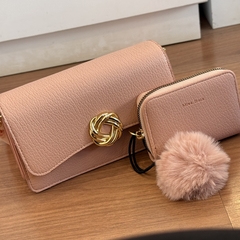 BOLSA+ CARTEIRA MISS BELA ROSA - comprar online