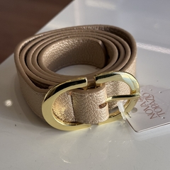 CINTO DOURADO FIVELA OVAL - loja online
