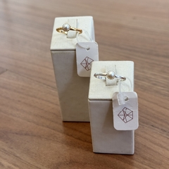 ANEL COM PEROLA 4MM - Nova Topázio