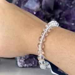 PULSEIRA BOLA 8MM- CRISTAL - loja online
