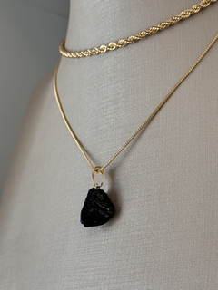 PINGENTE PEDRA BRUTA (OURO)- PEDRA ESTRELA - comprar online