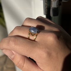 ANEL NA GARRA 10X14- QUARTZO AZUL na internet